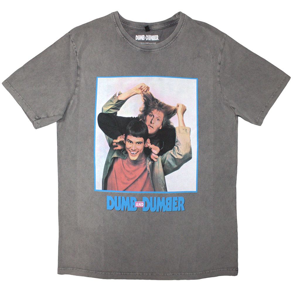 Dumb & Dumber - Movie Poster Tshirt Homme - Gris
